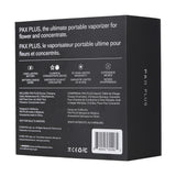 Pax Plus Complete Kit Onyx Black Vaporizer Box Back Canada (New Pax 3 Complete)