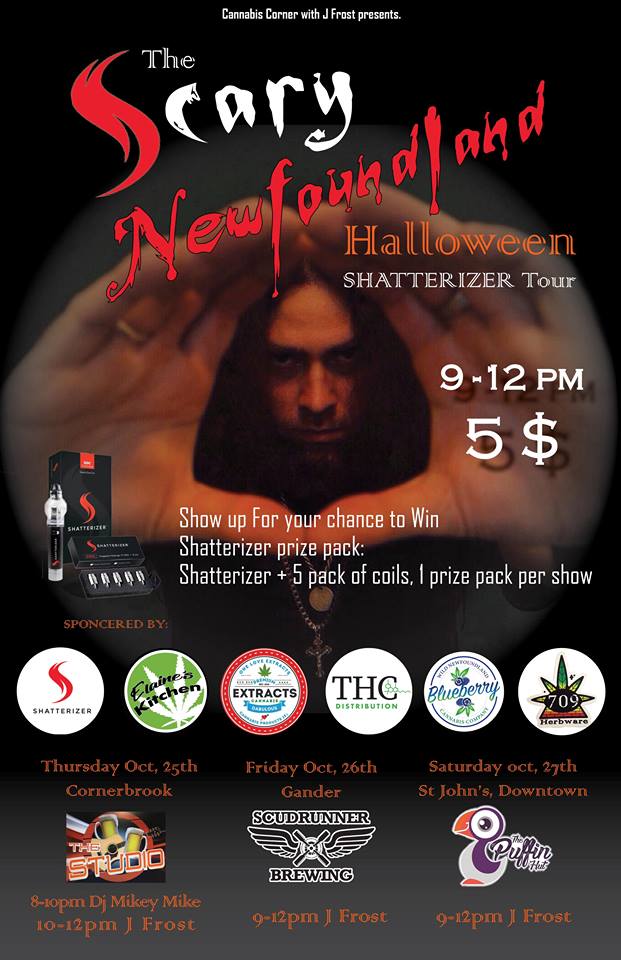 J.Frost and The Scary Newfoundland Halloween Shatterizer Tour