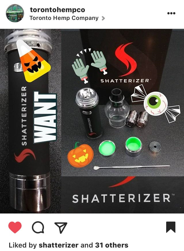 The Toronto Hemp Company: Shatterizer Halloween Giveaway on Instagram