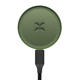 PAX Flow Charging Dock Greenstone Green Plugged in view USA