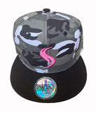Shatterizer Camouflage Hat, PINK Logo, Black Bill, Limited Edition